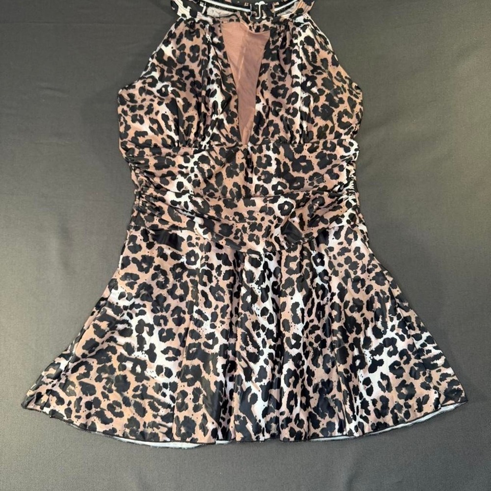 Cocopear women's swim dress NWT Size XL #swim #animalprint 0084